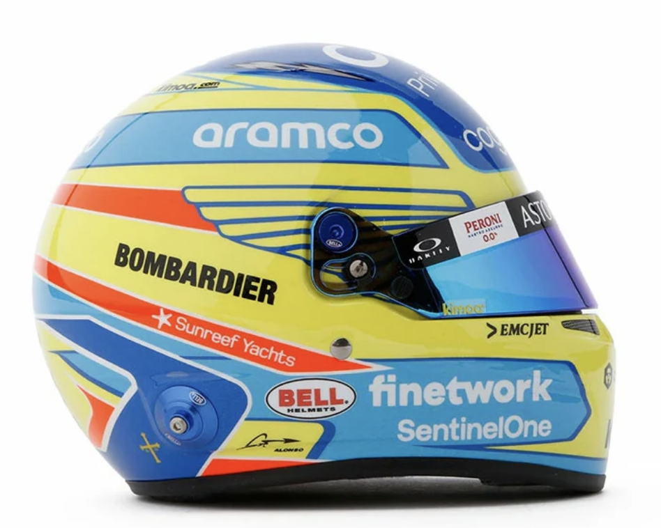 Bell Mini 2024 Fernando Alonso Helmet 4100308 Right Image
