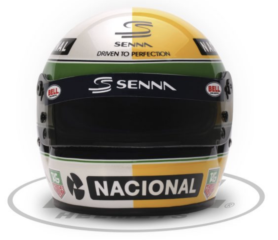 Bell Mini Helmet 2024 Ayrton Senna 4100323 Front Image