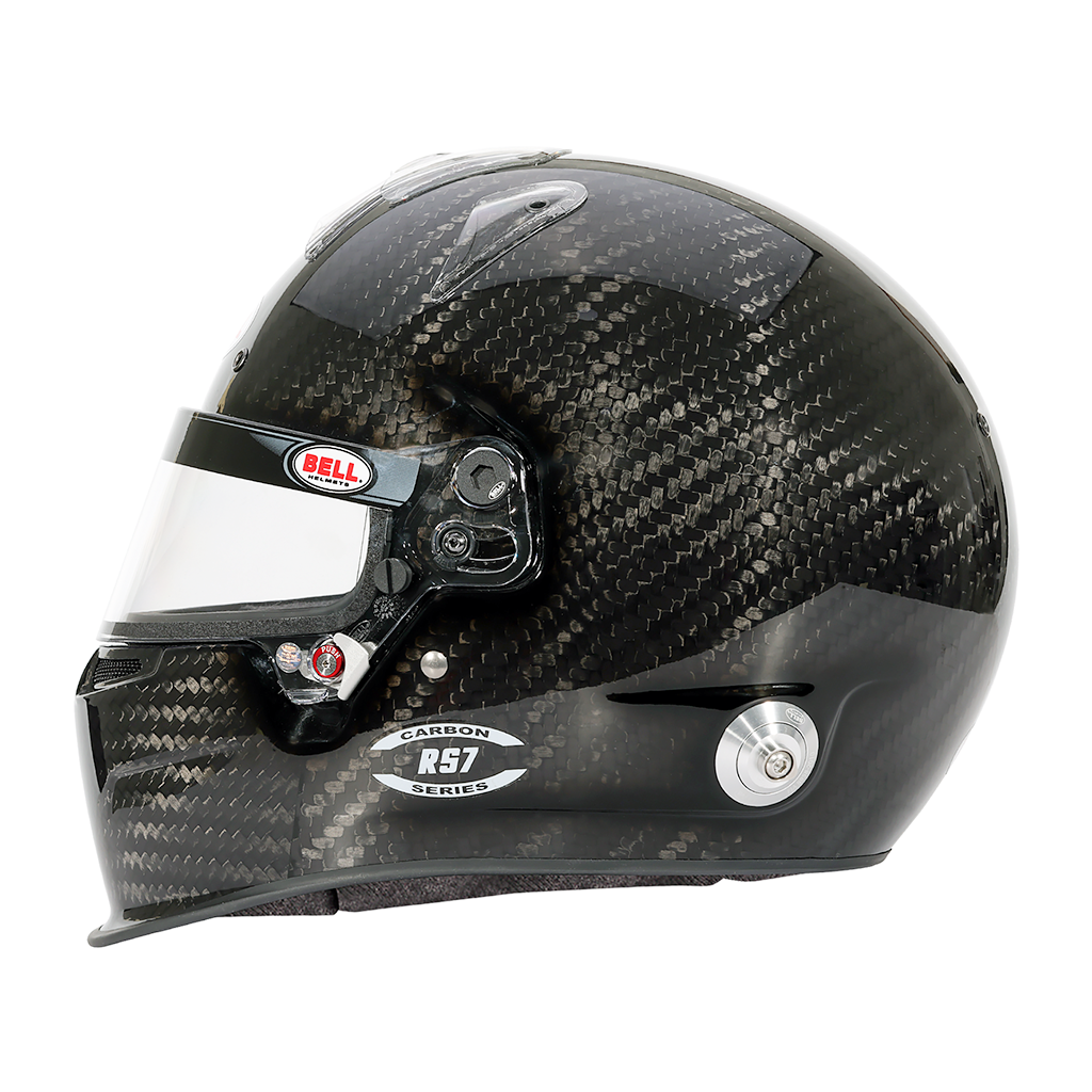 Bell RS7 SA2025 Carbon Fiber Duckbill Helmet Left Image