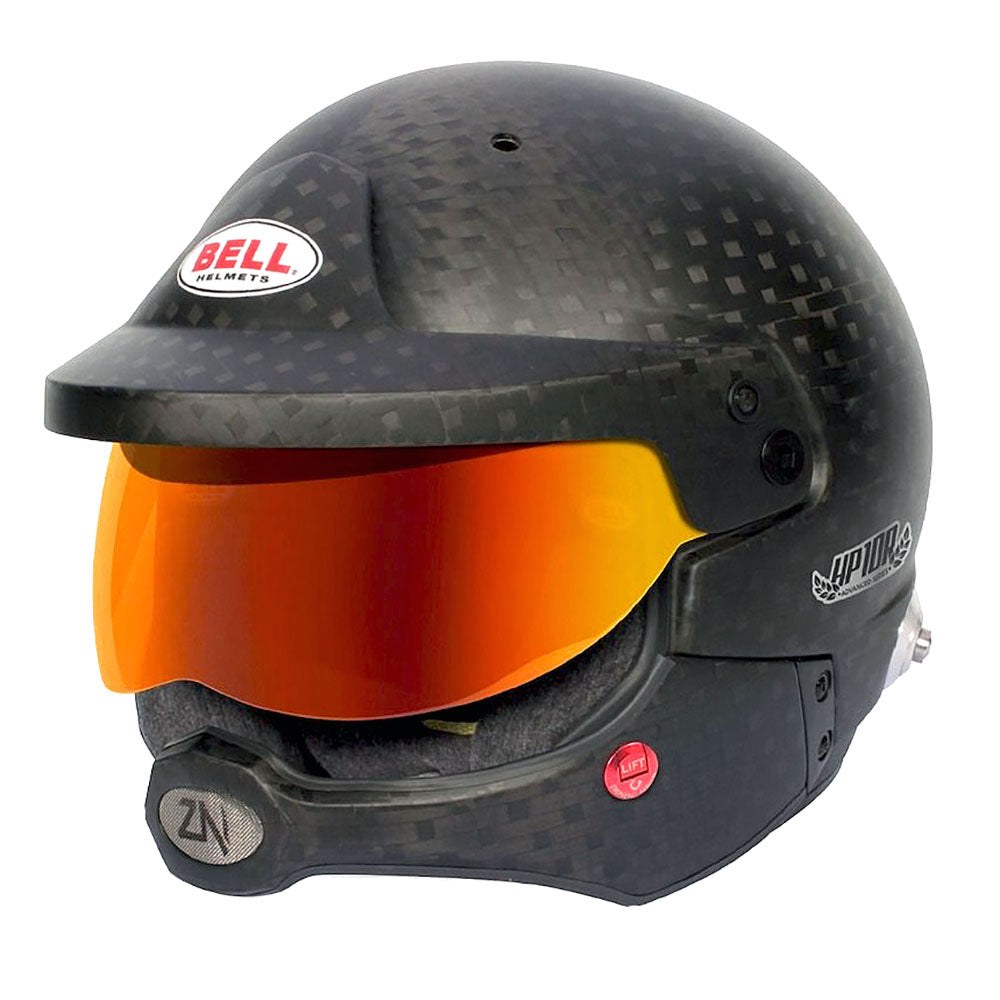 Experience the fusion of style and technology with the Bell HP10 Rally Helmet, the racer's choice for unparalleled open-face protection. IMAGE