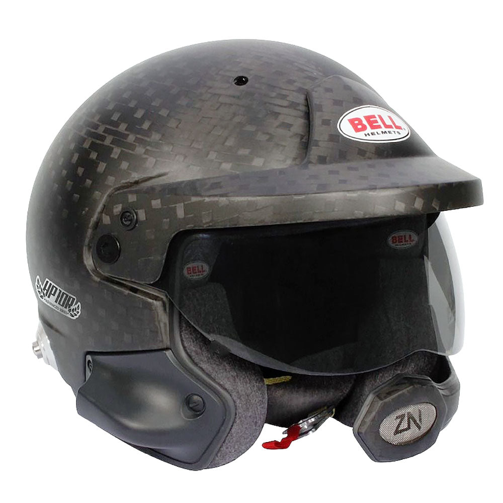 Bell HP10 Rally Helmet showcasing cutting-edge design, ideal for motorsports aficionados seeking top-tier protection. IMAGE