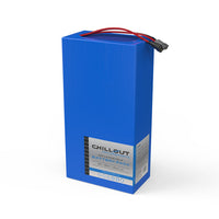 Thumbnail for Chillout Systems 24V 35 Ah rechargeable battery pack with power leads.