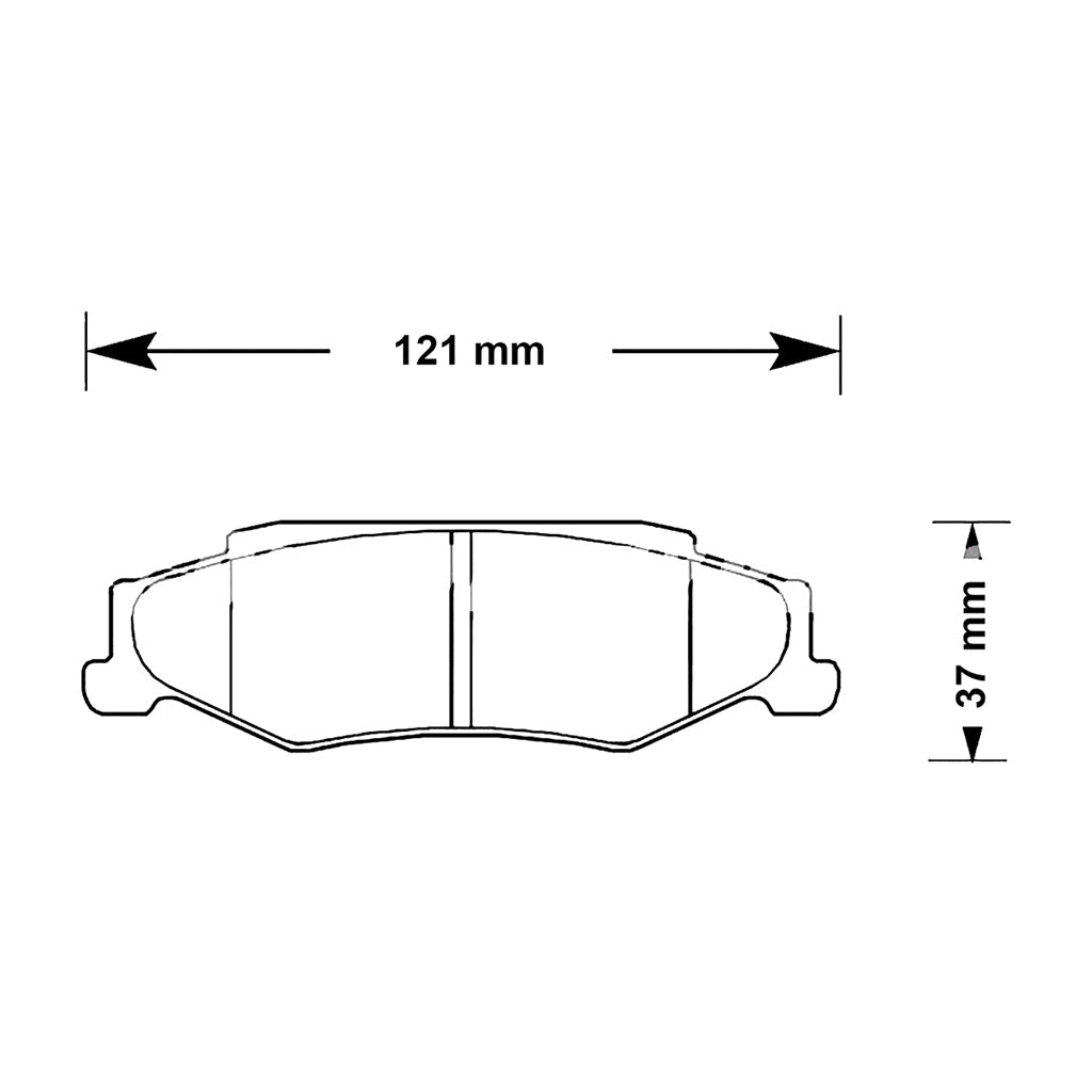 Carbotech CT732 Rear Brake Pads | C5 Corvette