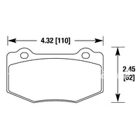 Thumbnail for Carbotech CTB-1718 racing brake pads for Corvette C7
