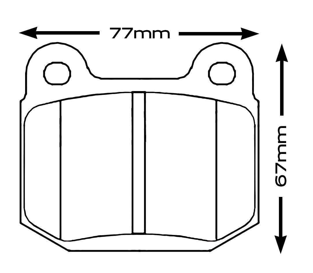 Carbotech CT109L Lotus Elise (2005-11) Front Brake Pad Set
