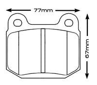 Thumbnail for Carbotech CT109L Lotus Elise (2005-11) Front Brake Pad Set