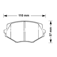Thumbnail for Carbotech CT635 brake pads for the second generation Mazda Miata