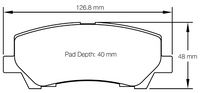 Thumbnail for Carbotech CT1793 Brake Pad Dimension Image