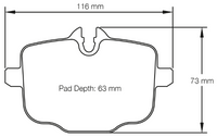 Thumbnail for Carbotech CT2059 Brake Pad Dimension Image