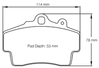 Thumbnail for Carbotech CT737 Brake Pad Dimension Image