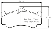 Thumbnail for Carbotech CT916 Brake Pad Dimension Image