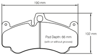 Thumbnail for Carbotech CT991 Brake Pad Dimension Image