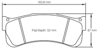 Thumbnail for Carbotech CTP7797A Brake Pad Image