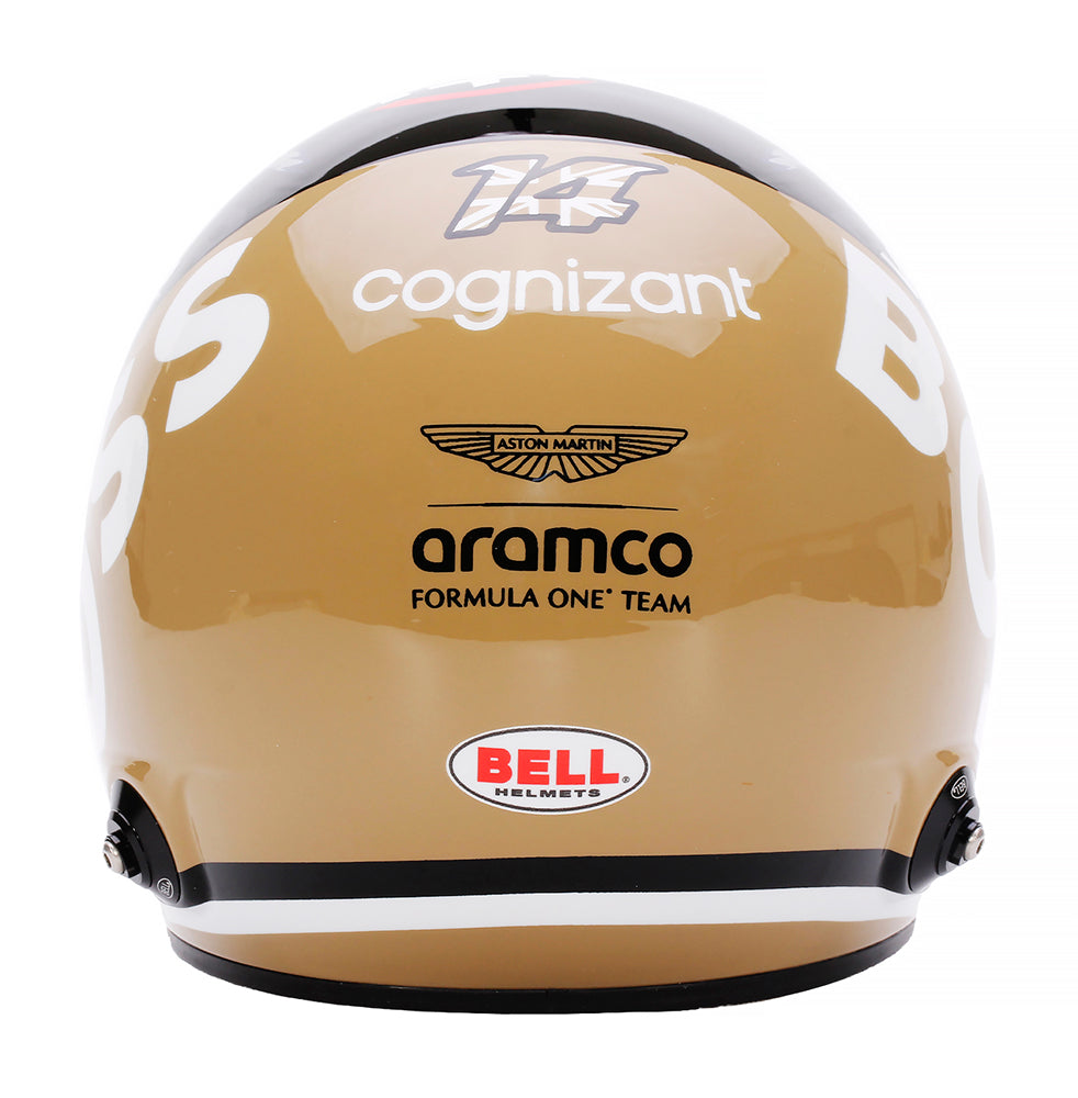 Bell HP77 2024 Fernando Alonso Silverstone GP 1:2 Mini Helmet