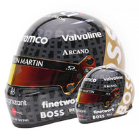 Thumbnail for Bell HP77 2024 Fernando Alonso Silverstone GP 1:2 Mini Helmet