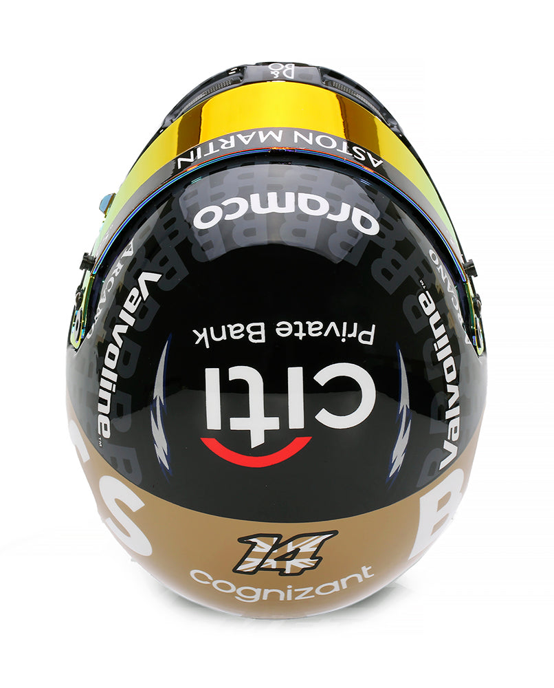 Bell HP77 2024 Fernando Alonso Silverstone GP 1:2 Mini Helmet