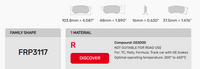 Thumbnail for FRP3117 Brake Pad Fitment Guide Image