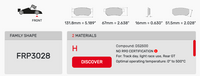 Thumbnail for Ferodo FRP3028 Brake Pads