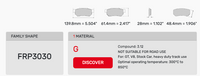 Thumbnail for Ferodo FRP3030 Brake Pad Dimension Image