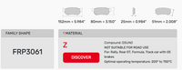 Thumbnail for Ferodo FRP3061 Brake Pad Dimension Image