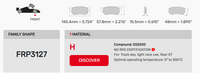 Thumbnail for Ferodo FRP3127 Brake Pad Fitment Guide Image