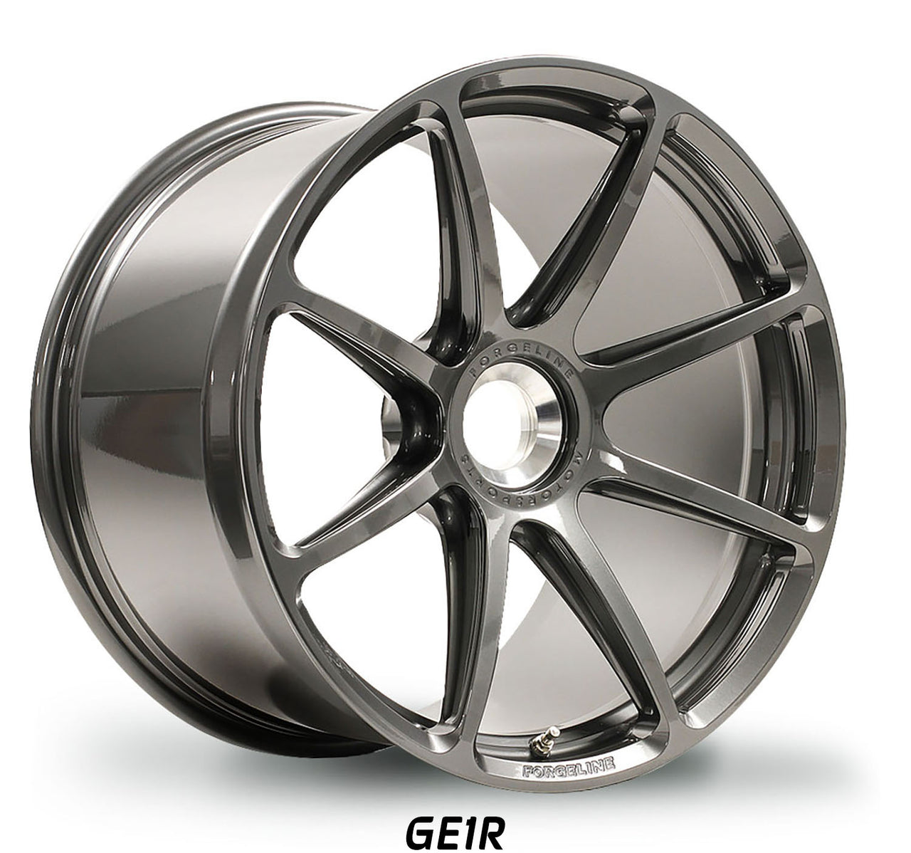Pearl Gray Forgeline GE1R for center lock Porsche GT3 forged Motorsports Series wheel set