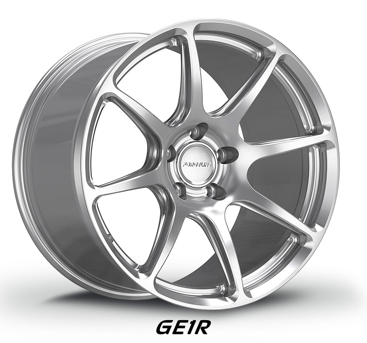Hyper Silver finish Forgeline GE1R forged motorsports wheel for 981 Porsche Cayman GT4 the best for track days and HPDE events