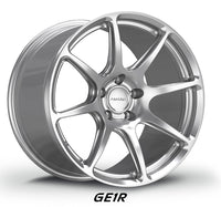 Thumbnail for Hyper Silver finish Forgeline GE1R forged motorsports wheel for 981 Porsche Cayman GT4 the best for track days and HPDE events