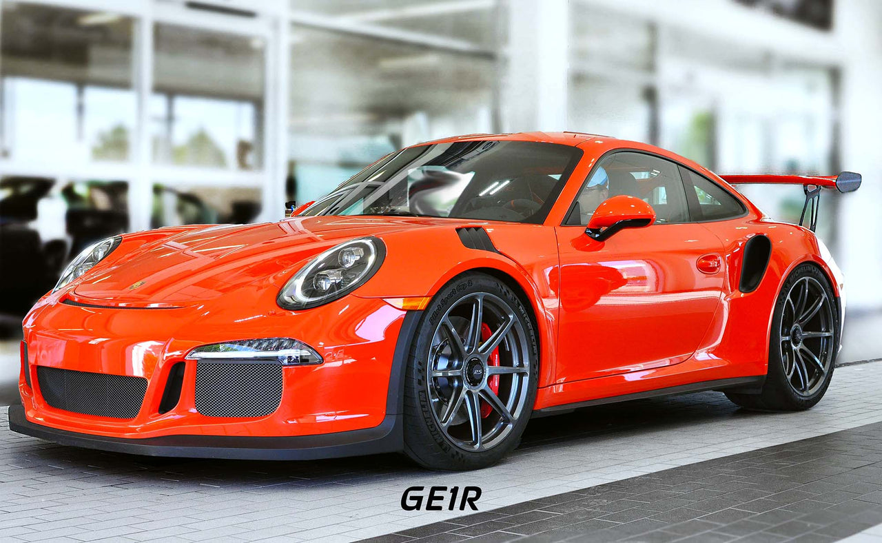 Forgeline GE1R front wheel on Porsche 991 GT3 RS racing wheel is the best for HPDE, track days, and time trials.