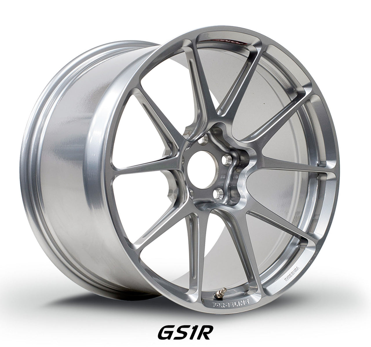 Hyper Silver Forgeline GS1R Open Lug for 981 Porsche GT4 the best forged racing wheels for Porsche