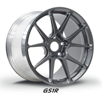 Thumbnail for Forgeline GS1R Open Lug racing wheel in Pearl Gray is exceptionally strong and light weight for track use