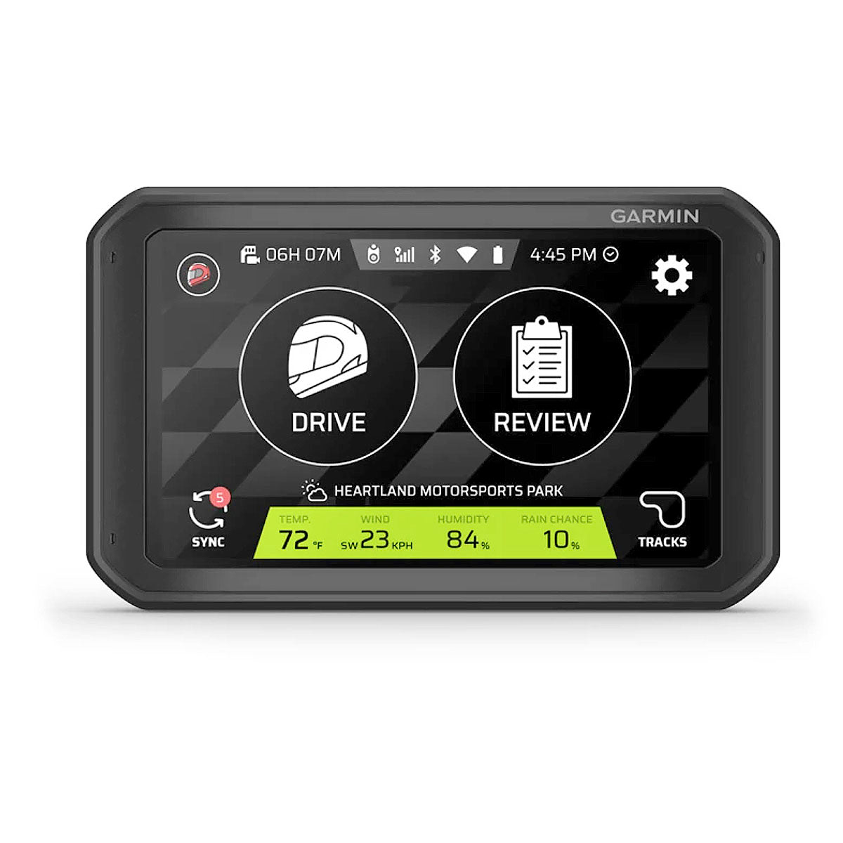 Garmin Catalyst device providing real-time driving feedback.