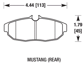 Carbotech CT1082 Brake Pads for 2005-2014 Ford Mustang S197