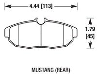 Thumbnail for Carbotech CT1082 Brake Pads for 2005-2014 Ford Mustang S197