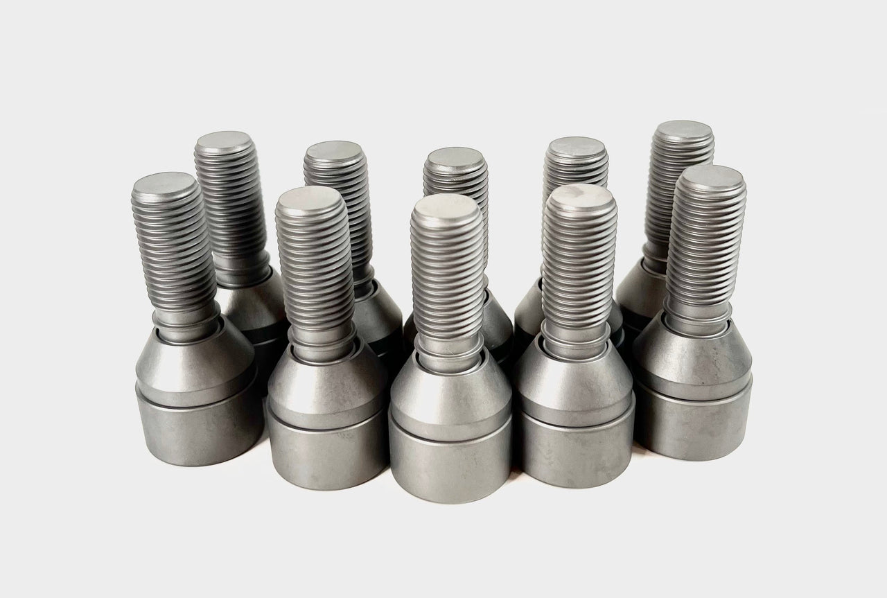 Titanium Wheel lug Bolts for Lamborghini Urus Gray set of 5 Thread  Image