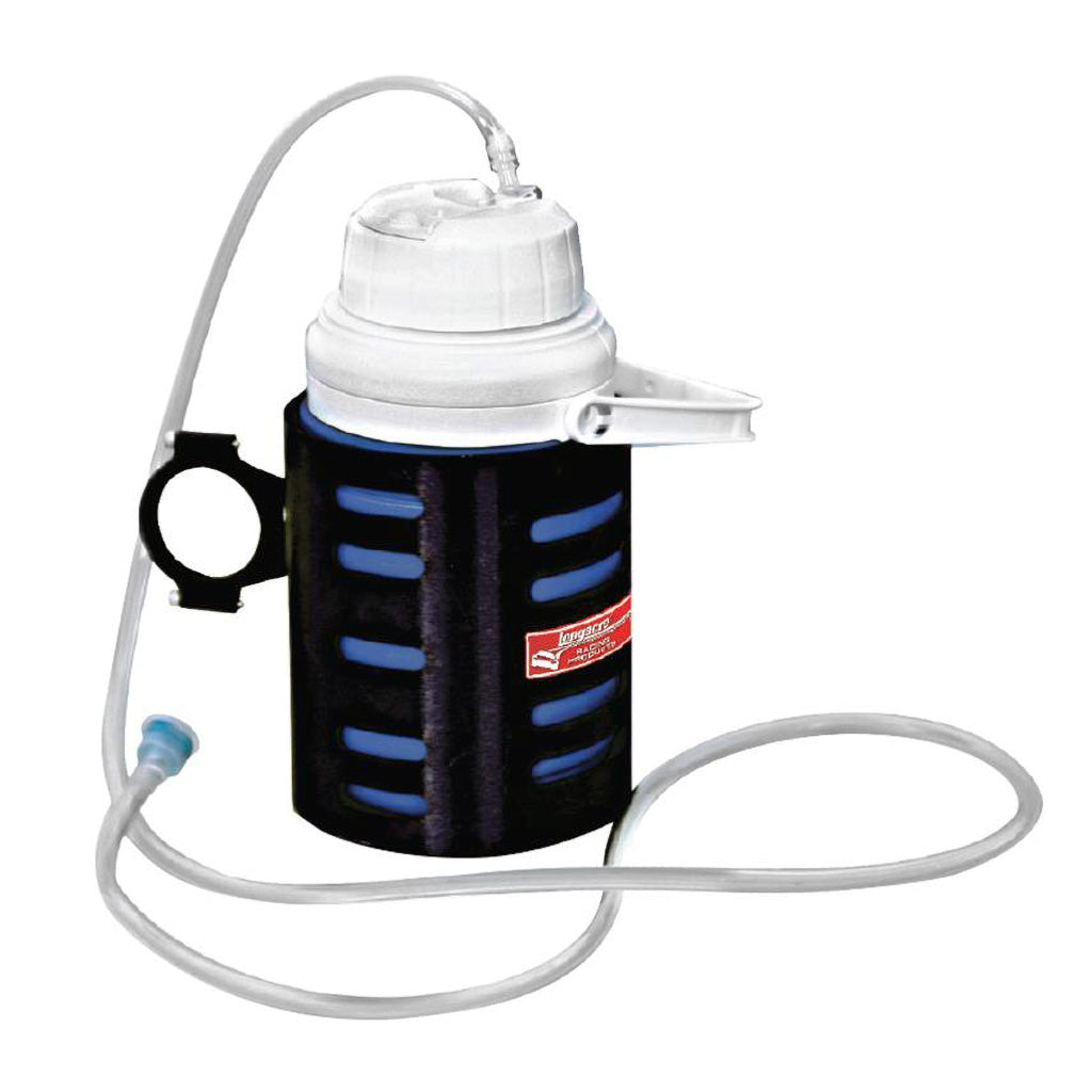 Longacre 52-22553 racing drink kit with 1.50-inch roll bar mount and bite valve