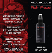 Thumbnail for Molecule Rain Repel product description for premium helmet care