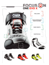 Thumbnail for OMP ONE Evo X Racing Shoes