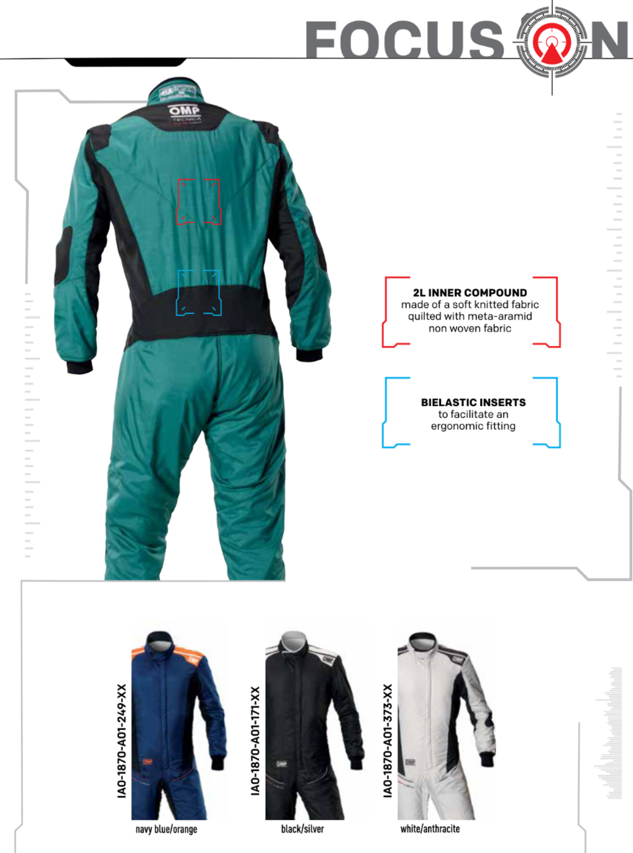 OMP TECNICA SUPER LIGHT Driver Race Suit