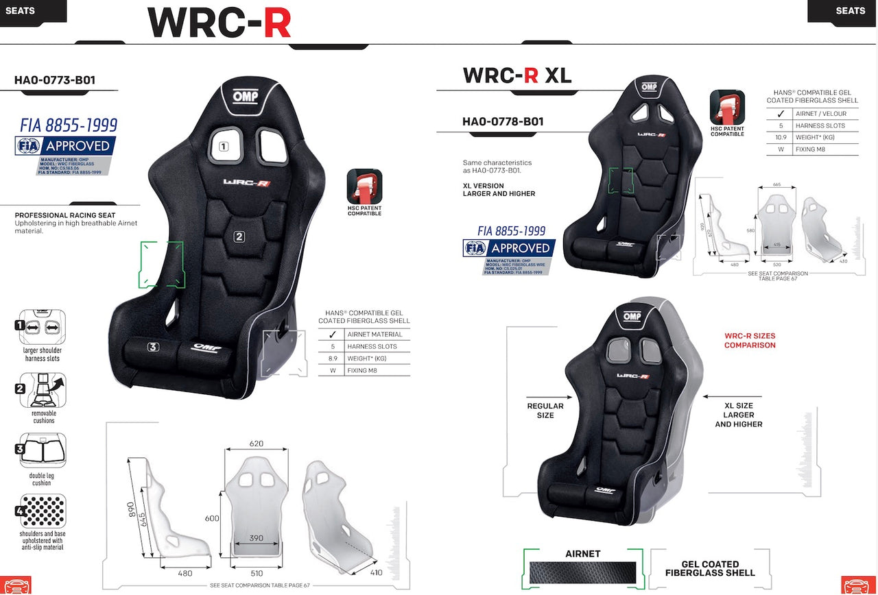 OMP-WRC-R-Race-Seat-Sale-image