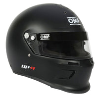 Thumbnail for OMP GP-A full face SA2025 racing helmet matte black side view