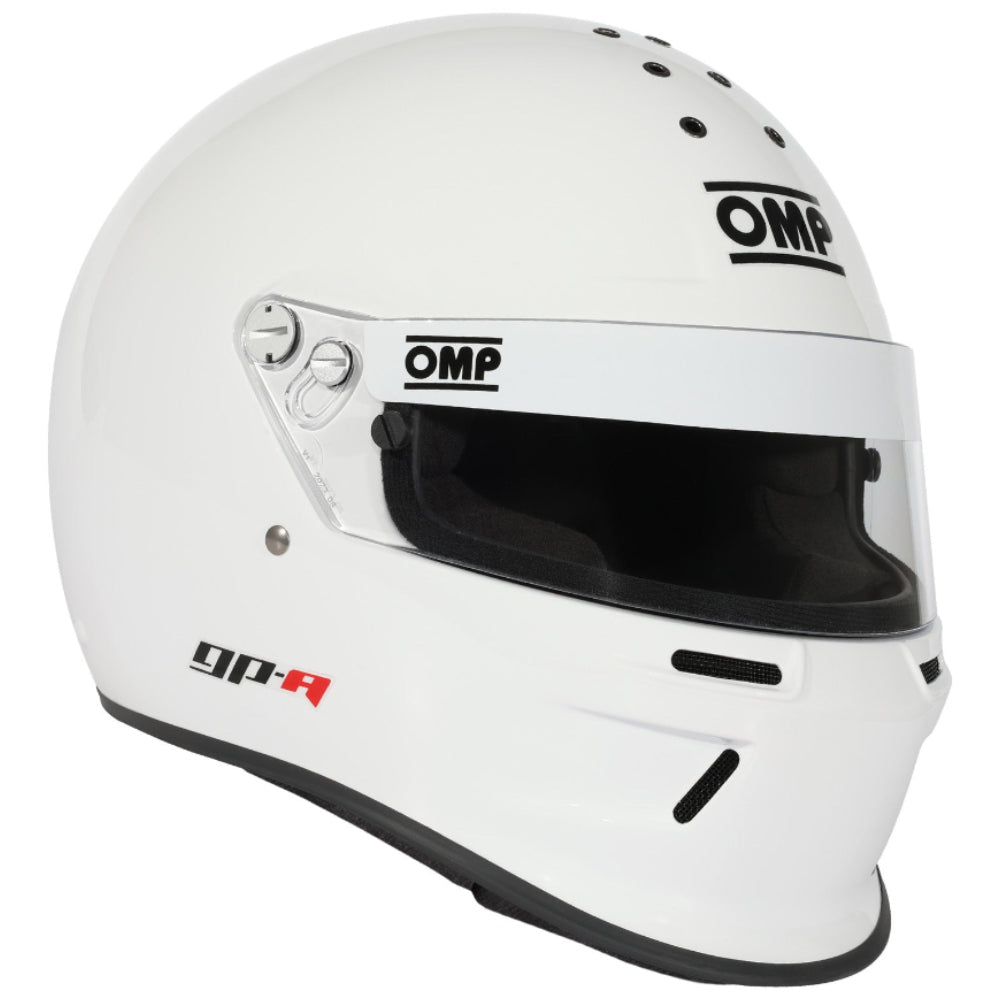 OMP GP-A Racing Helmet white angle image