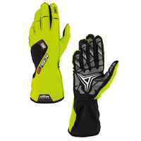 Thumbnail for OMP KS-3 Kart Racing Gloves Yellow Image