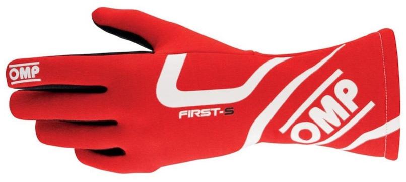 OMP FIRST-S MY20 Racing Gloves Red (FIA)