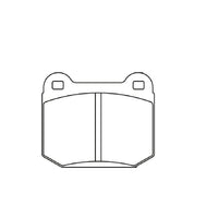 Thumbnail for Pagid racing brake pad shape no. 1587 Mitsubishi Evo 5-9 and Subaru WRX STI 3 & 4 Gen