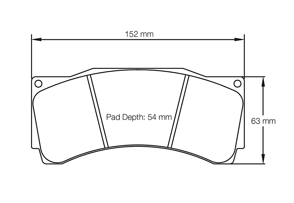 Pagid racing brakes pad shape no. 1904