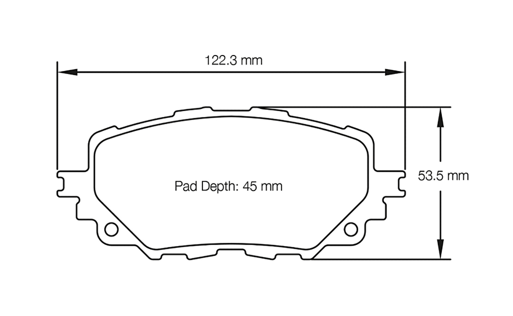 Pagid racing brakes shape no. 3830 for the Mazda MX-5 Miata ND