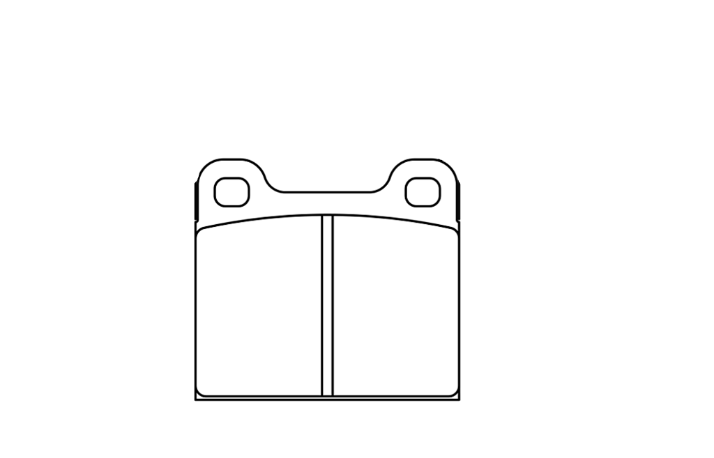Pagid racing brakes historic racing brake pad shape 4304 image