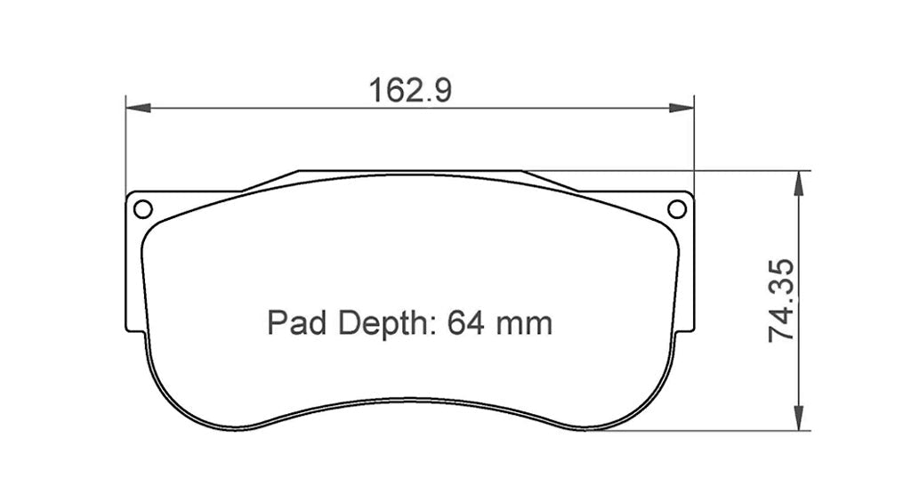 Pagid racing brakes pad shape no. 2566