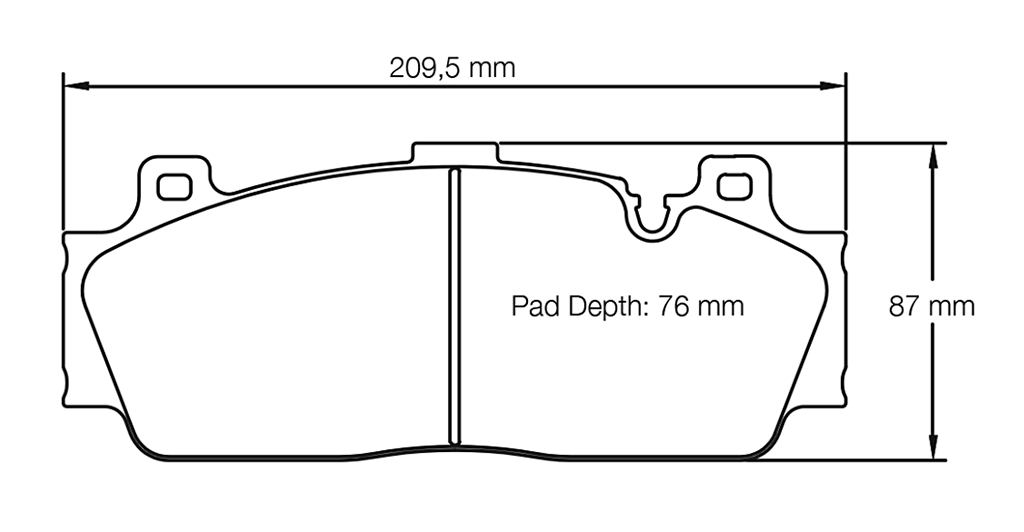 Pagid Racing Brake Pads No. 4934 (Front)